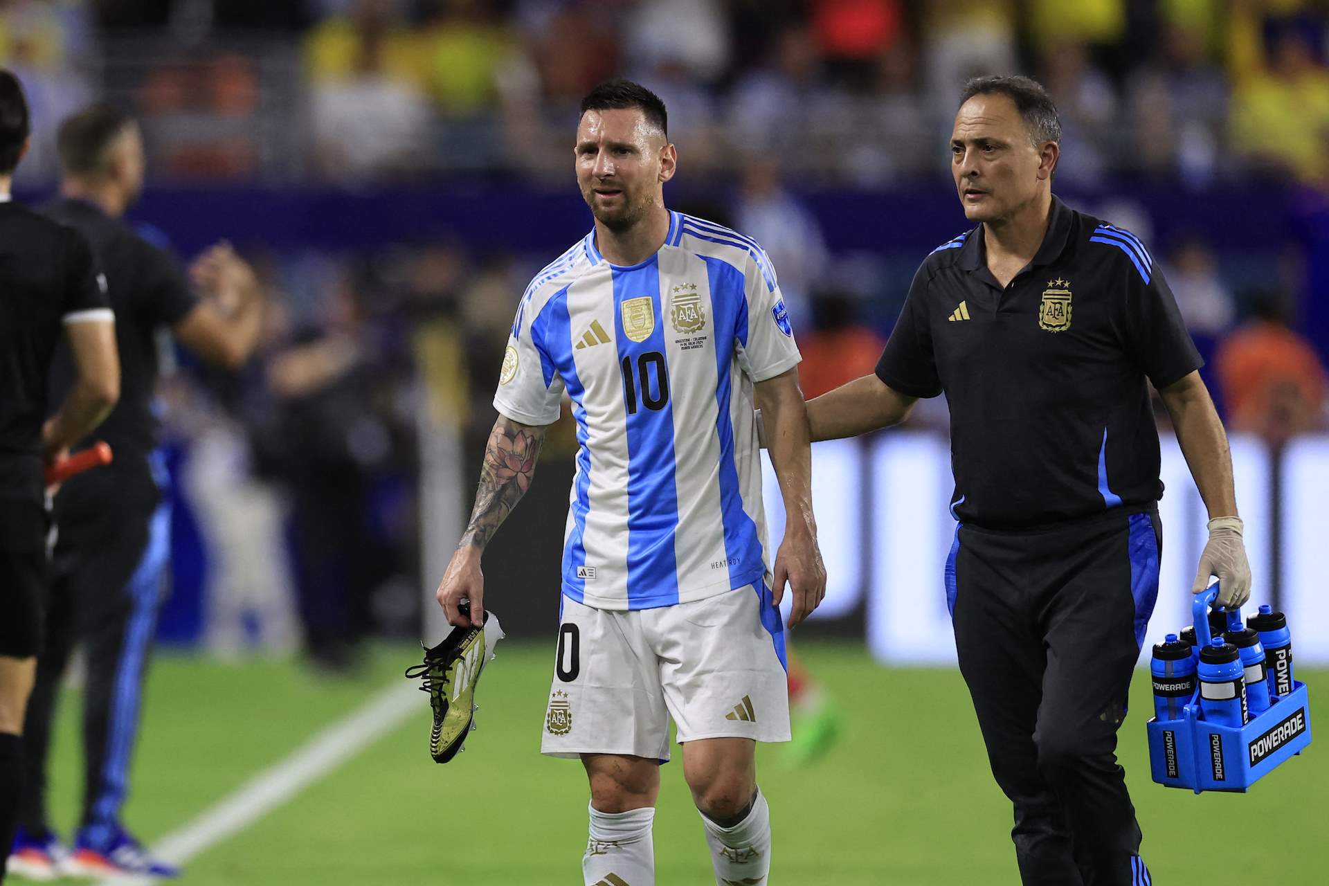 Messi dejó todo en la cancha en la Final de la CONMEBOL Copa América 2024™