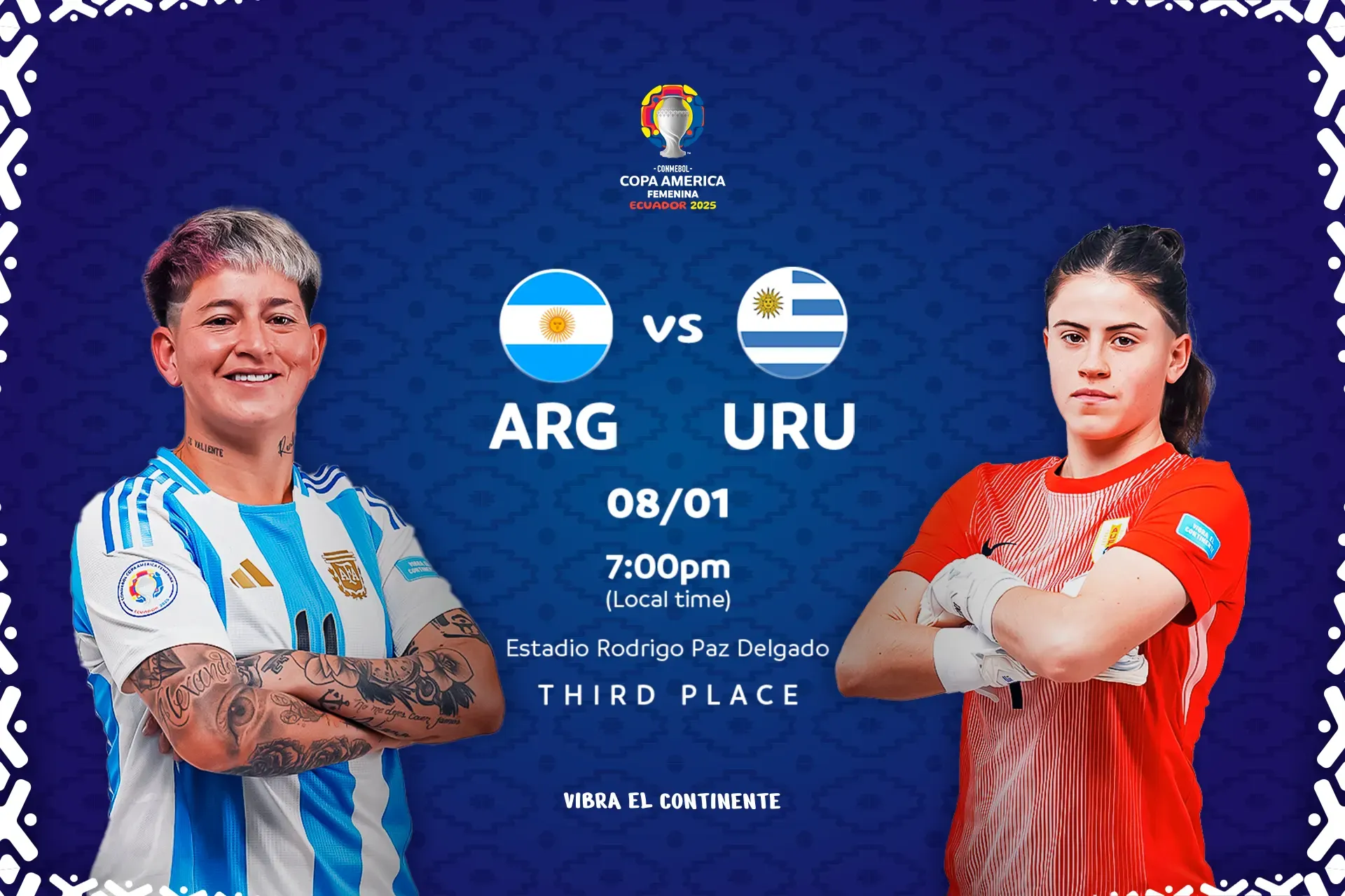 Argentina and Uruguay aim for the podium at the CONMEBOL Copa América Femenina 2025™