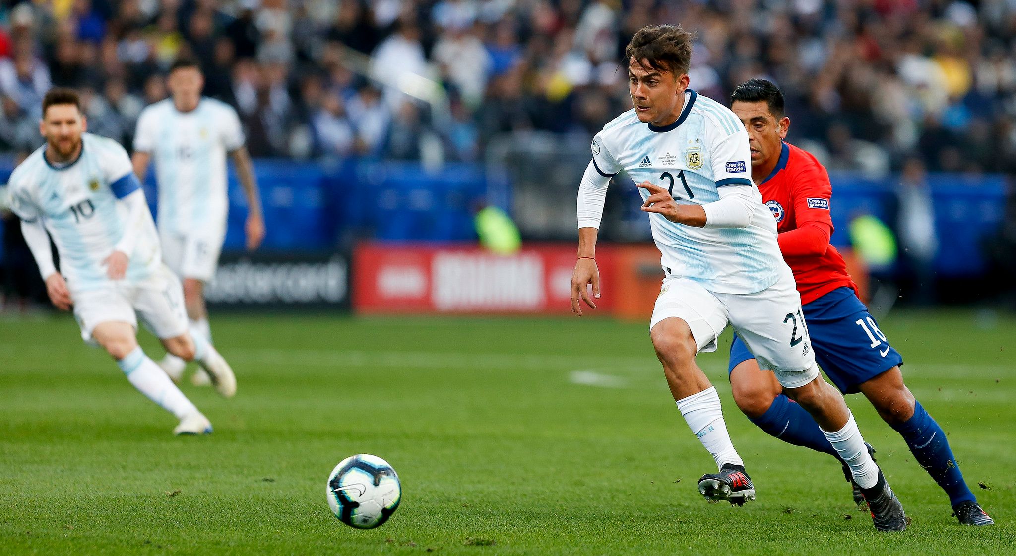 Argentina venció 2-1 a Chile y se quedó con el tercer puesto