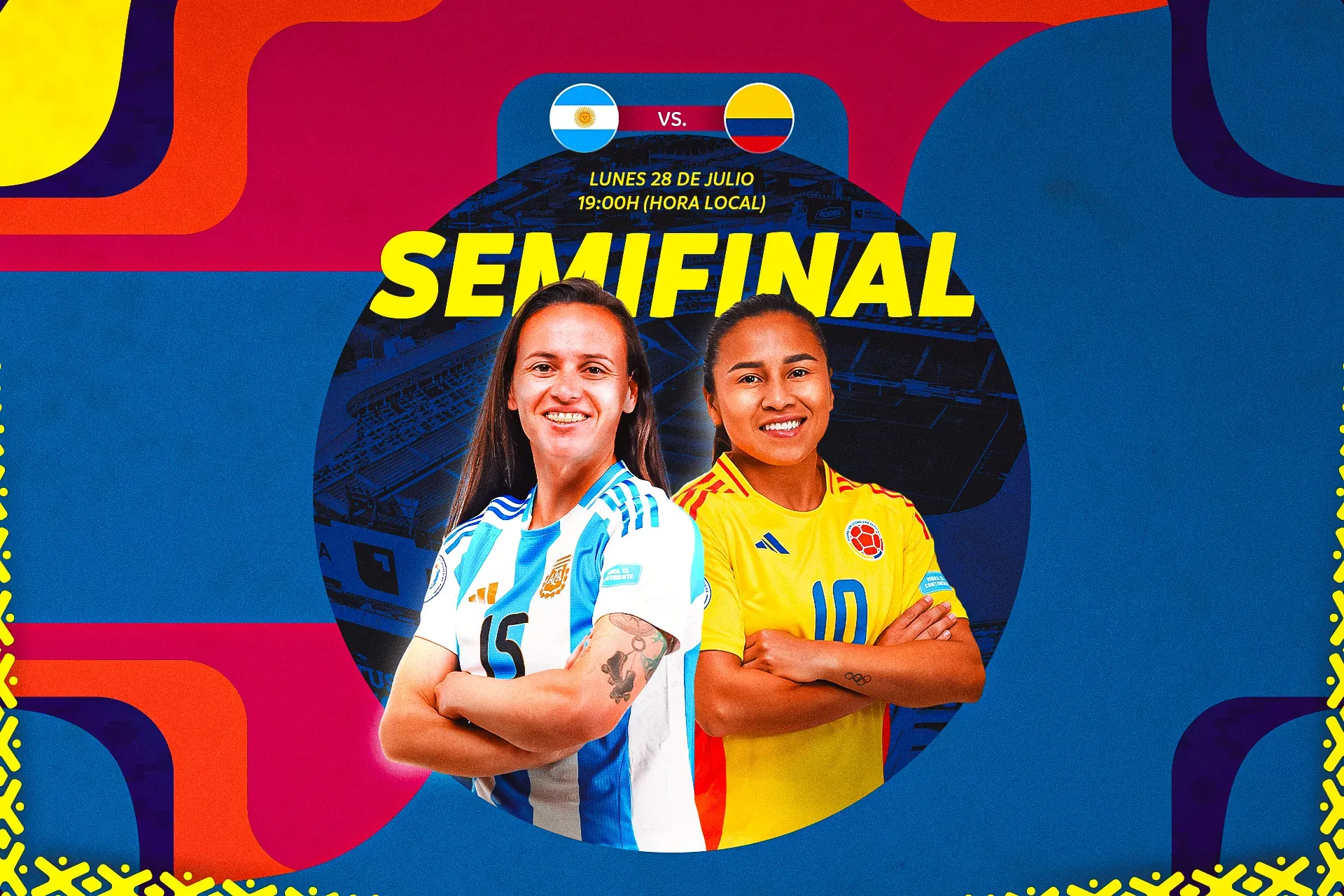 Argentina y Colombia se enfrentan por un lugar en la Final de la CONMEBOL Copa América Femenina™