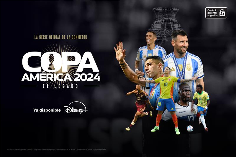 Disponible en Disney+ la Serie Documental CONMEBOL Copa América 2024