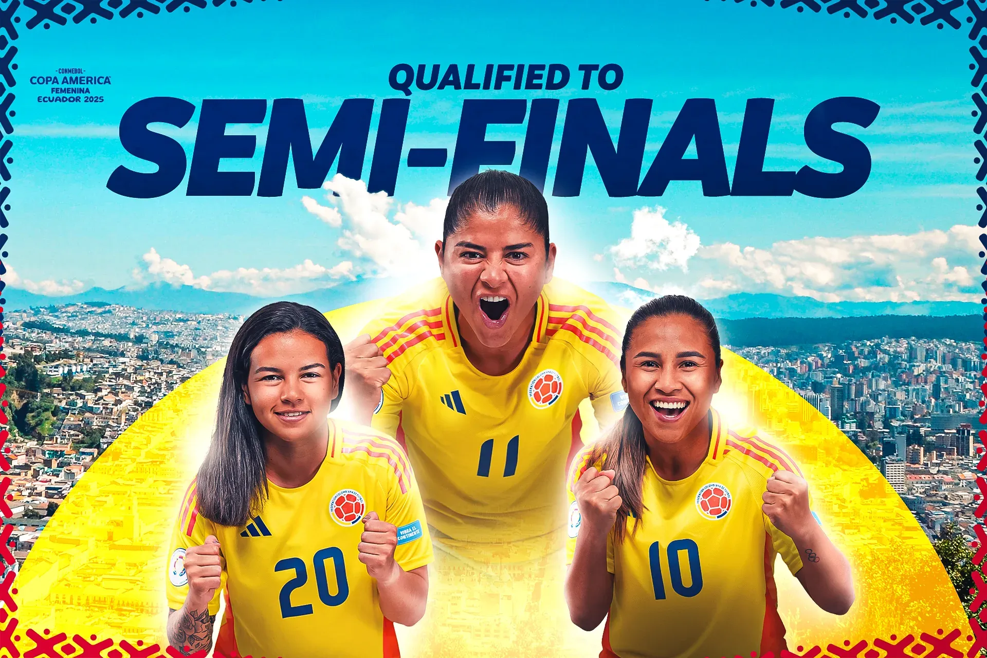 Colombia draw with Brazil and qualify for semifinals
