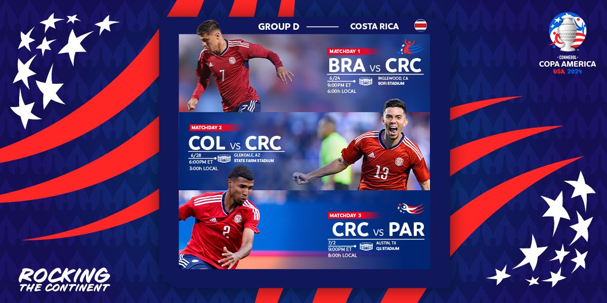 When Does Costa Rica Play in CONMEBOL Copa América™?