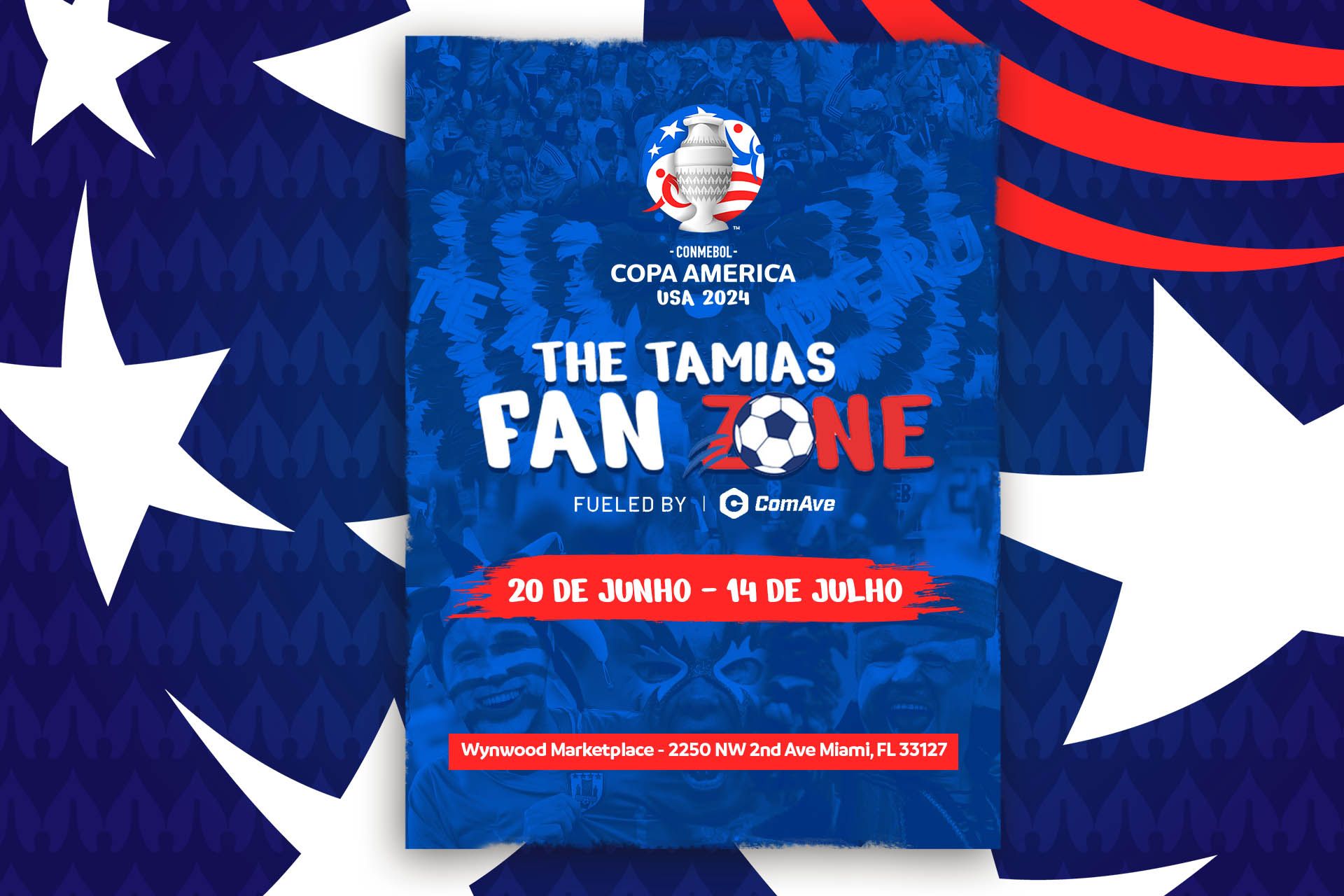 A Tamias Fan Zone da CONMEBOL Copa América 2024™ chega aos EUA!