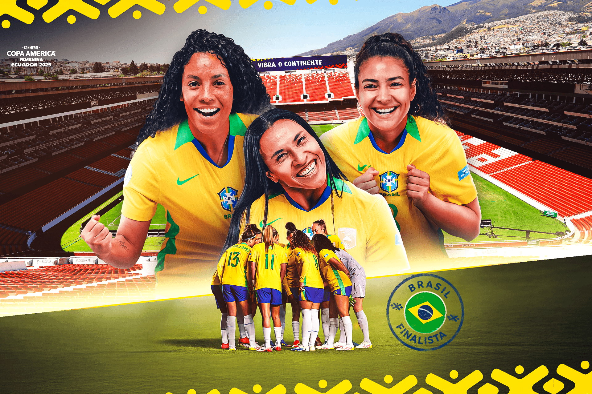 Brasil goleó a Uruguay y enfrentará a Colombia en la Final de la CONMEBOL Copa América Femenina™