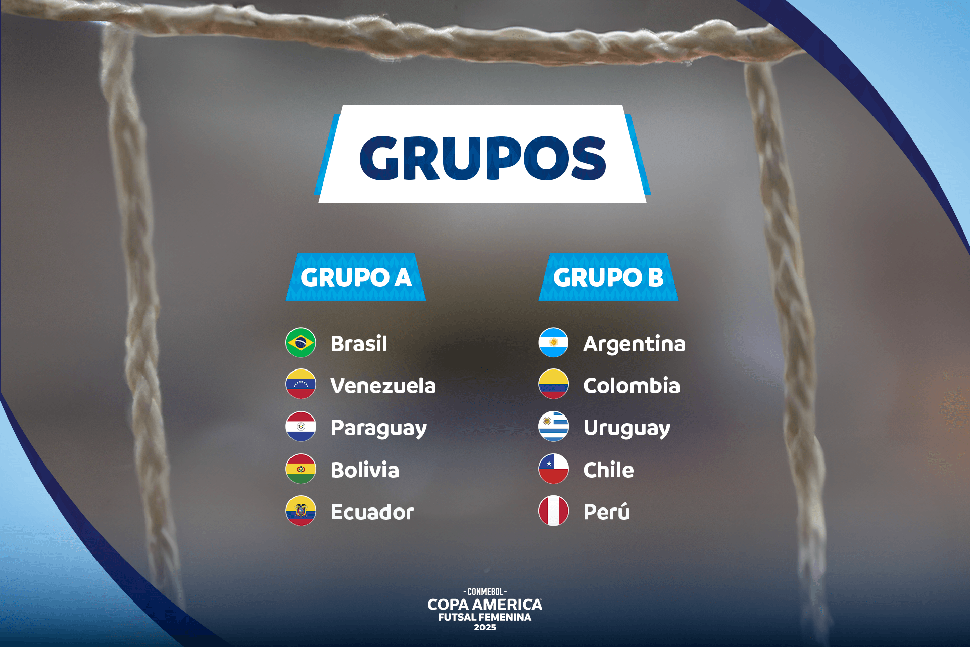 CONMEBOL Copa América Futsal Femenina 2025™: definidos los Grupos
