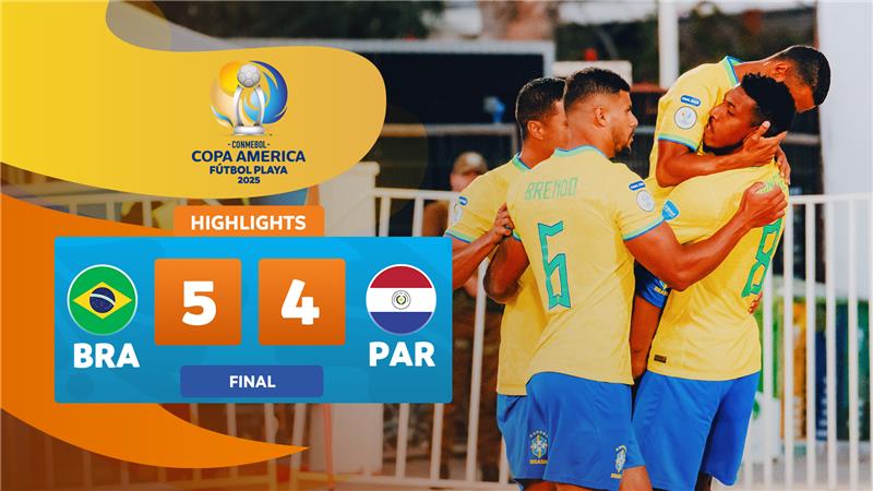 FINAL: BRAZIL 5-4 PARAGUAY | Highlights | CONMEBOL Copa América Fútbol Playa 2025™