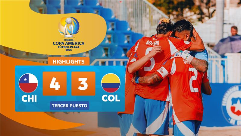 THIRD PLACE: COLOMBIA 3-4 CHILE | Highlights | CONMEBOL Copa América Fútbol Playa 2025™