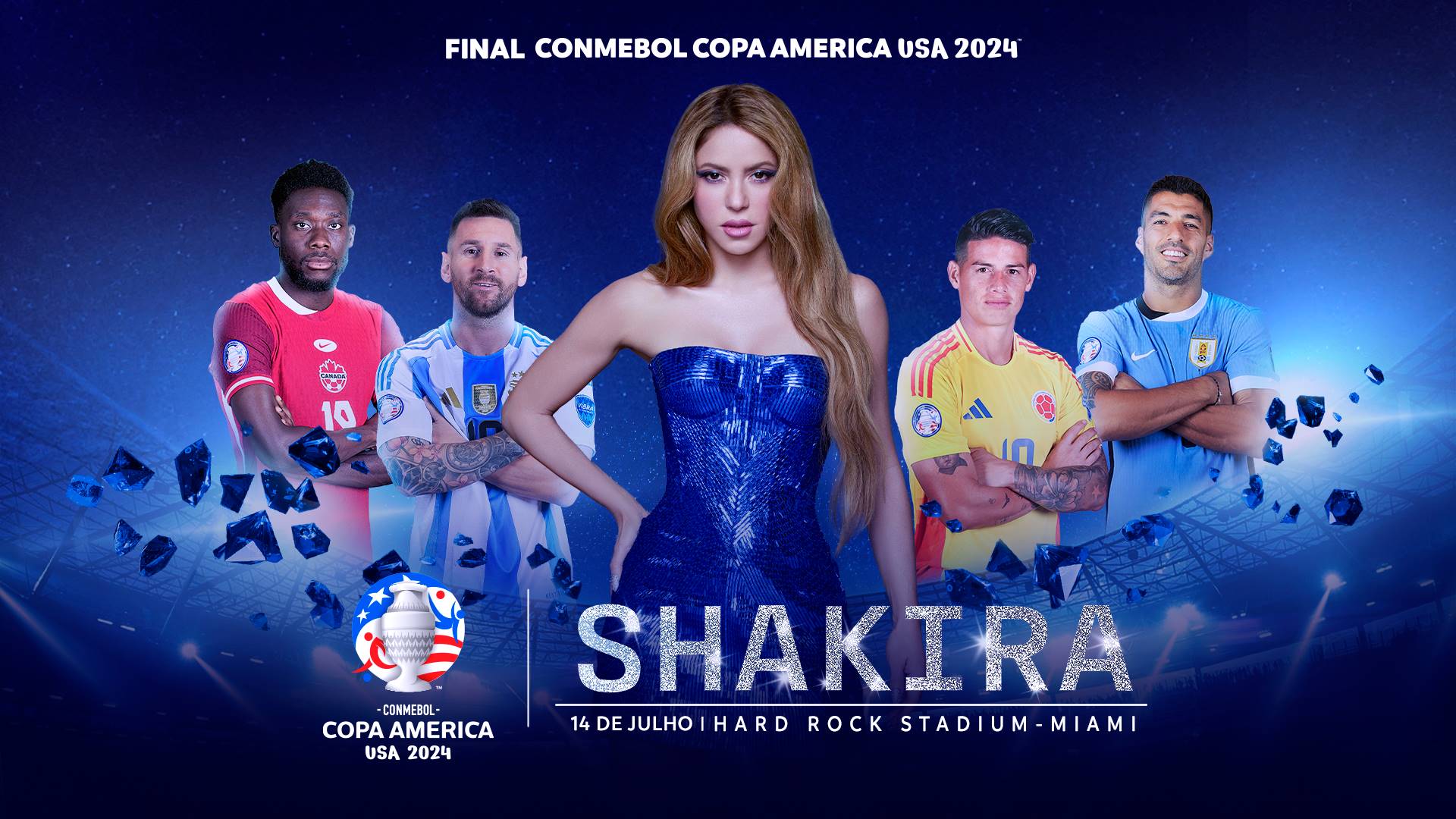 Superestrela Global Shakira Se Apresentará na Final da CONMEBOL Copa América USA 2024™