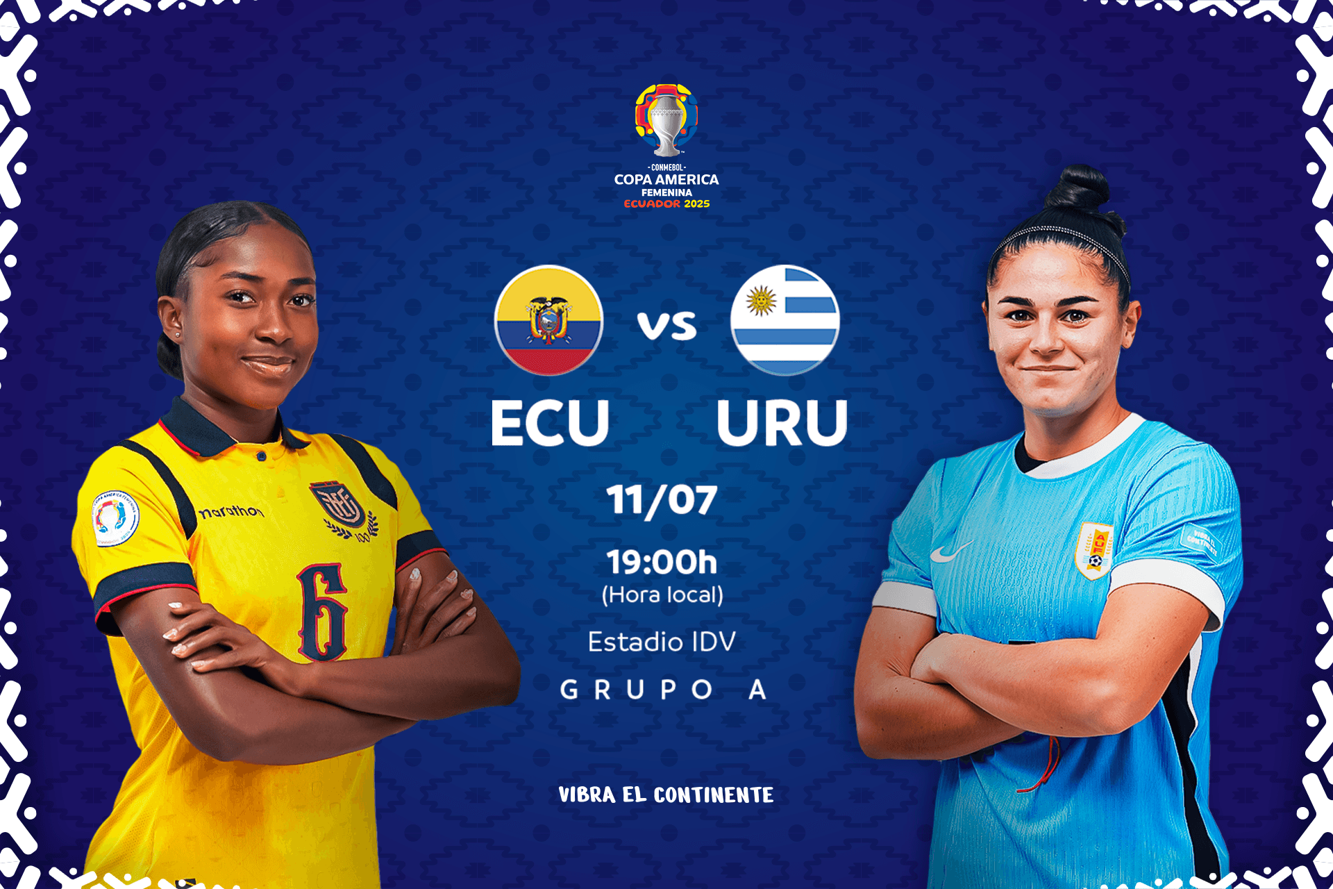 Ecuador y Uruguay abren la CONMEBOL Copa América Femenina 2025™️