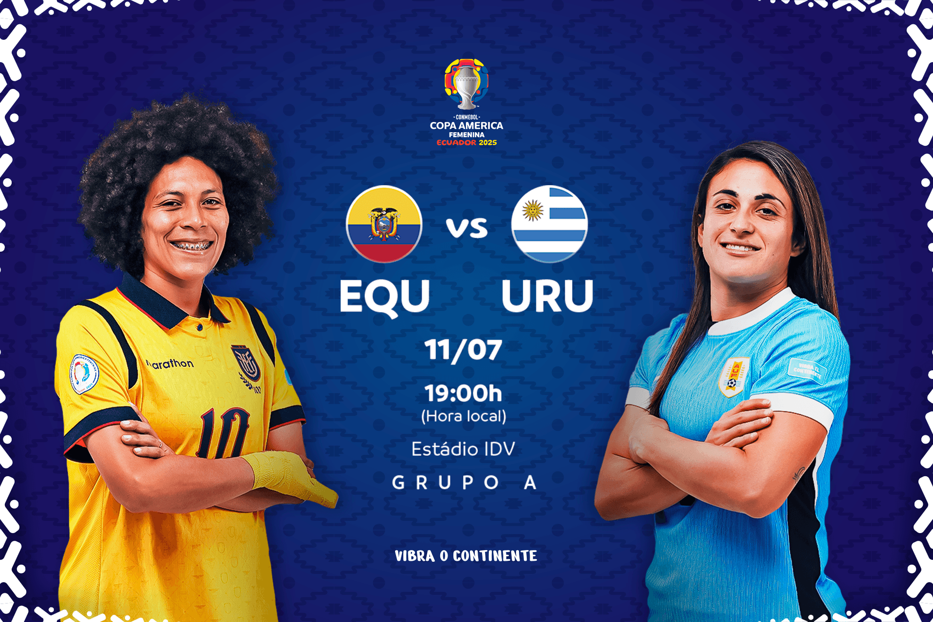 Equador e Uruguai abrem a CONMEBOL Copa América Feminina 2025™️