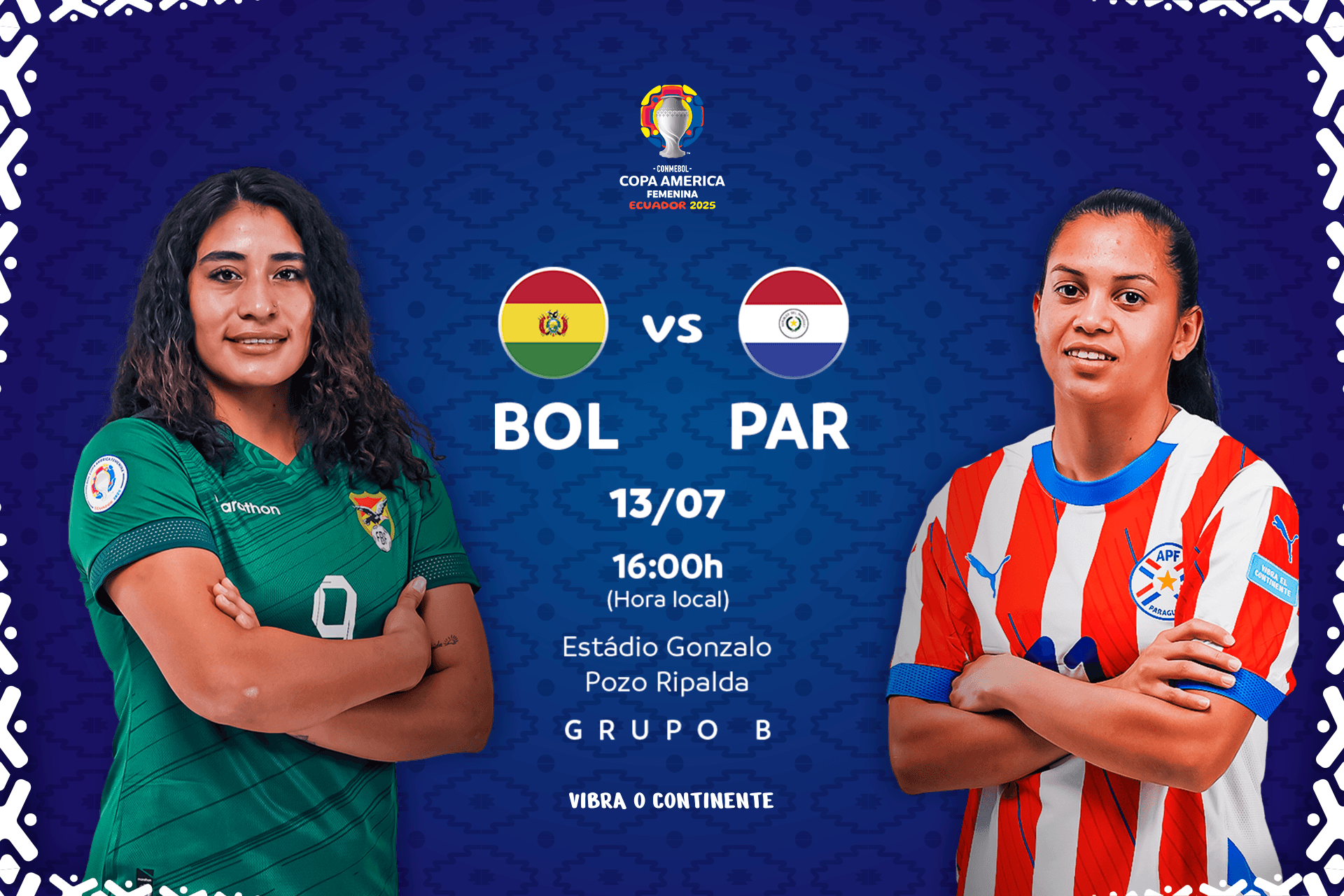 Bolívia e Paraguai inauguram Grupo B na CONMEBOL Copa América Femenina 2025™