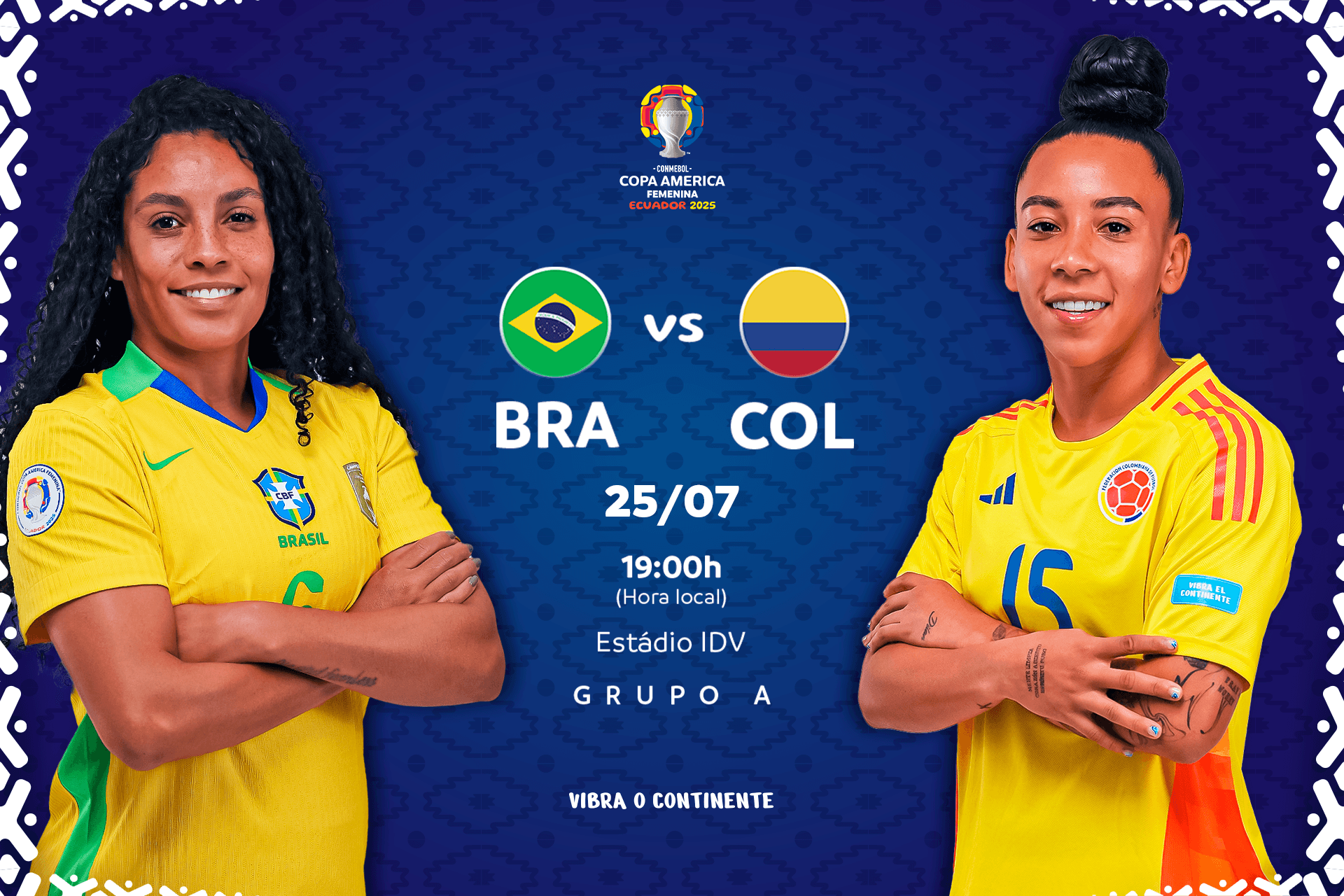 Brasil e Colômbia fazem jogaço pela liderança do Grupo B