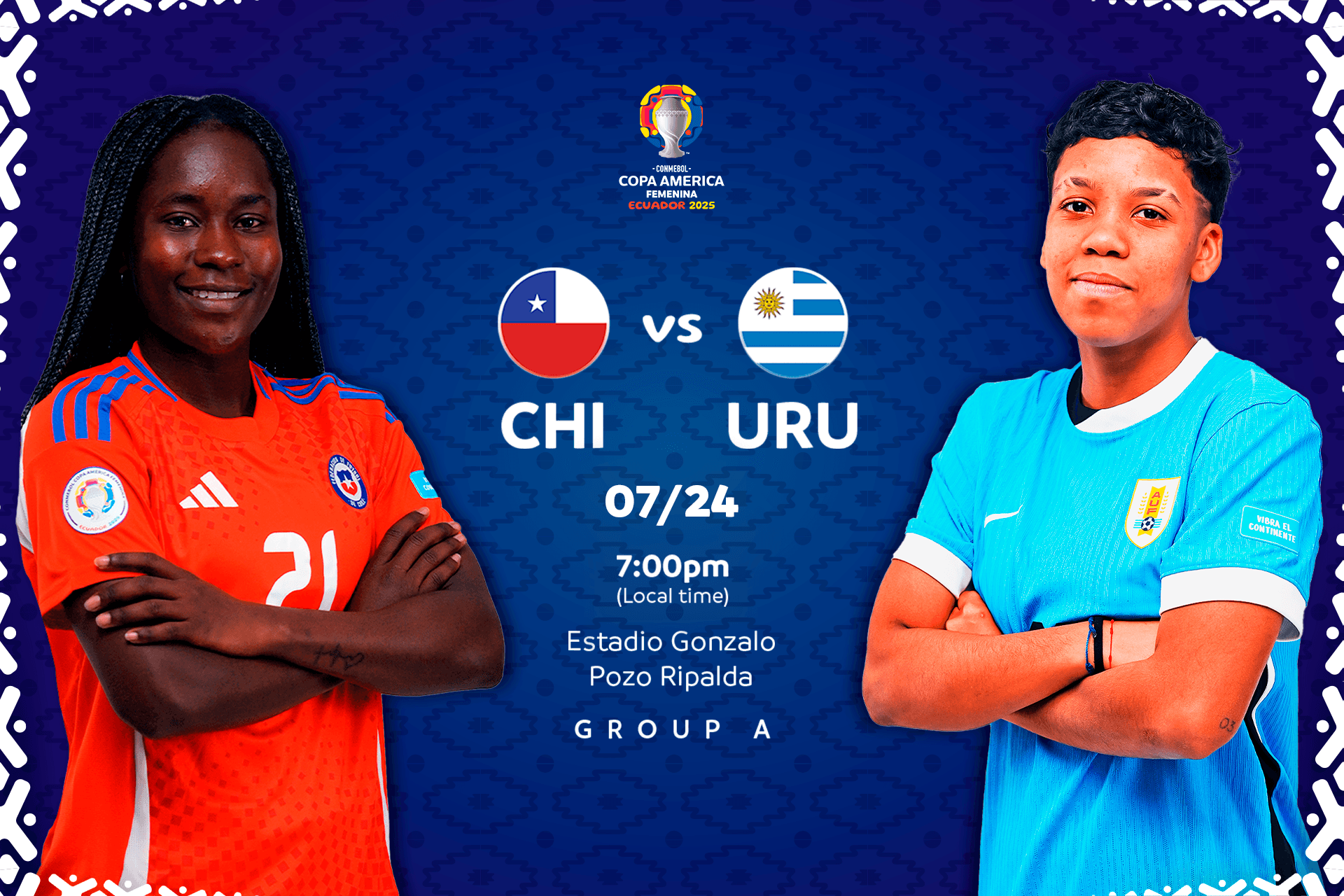 Chile and Uruguay face a crucial clash in the final round of the CONMEBOL Copa América Femenina™