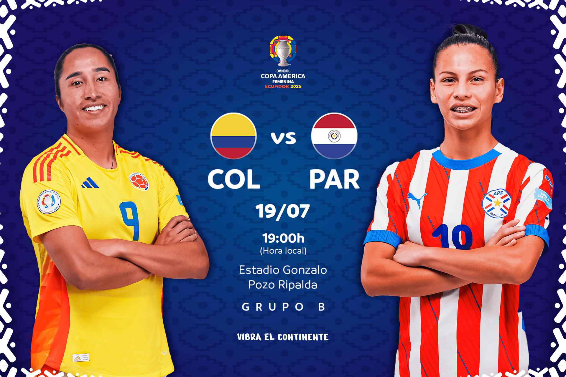 Colombia y Paraguay quieren crecer en el Grupo B de la CONMEBOL Copa América Femenina™