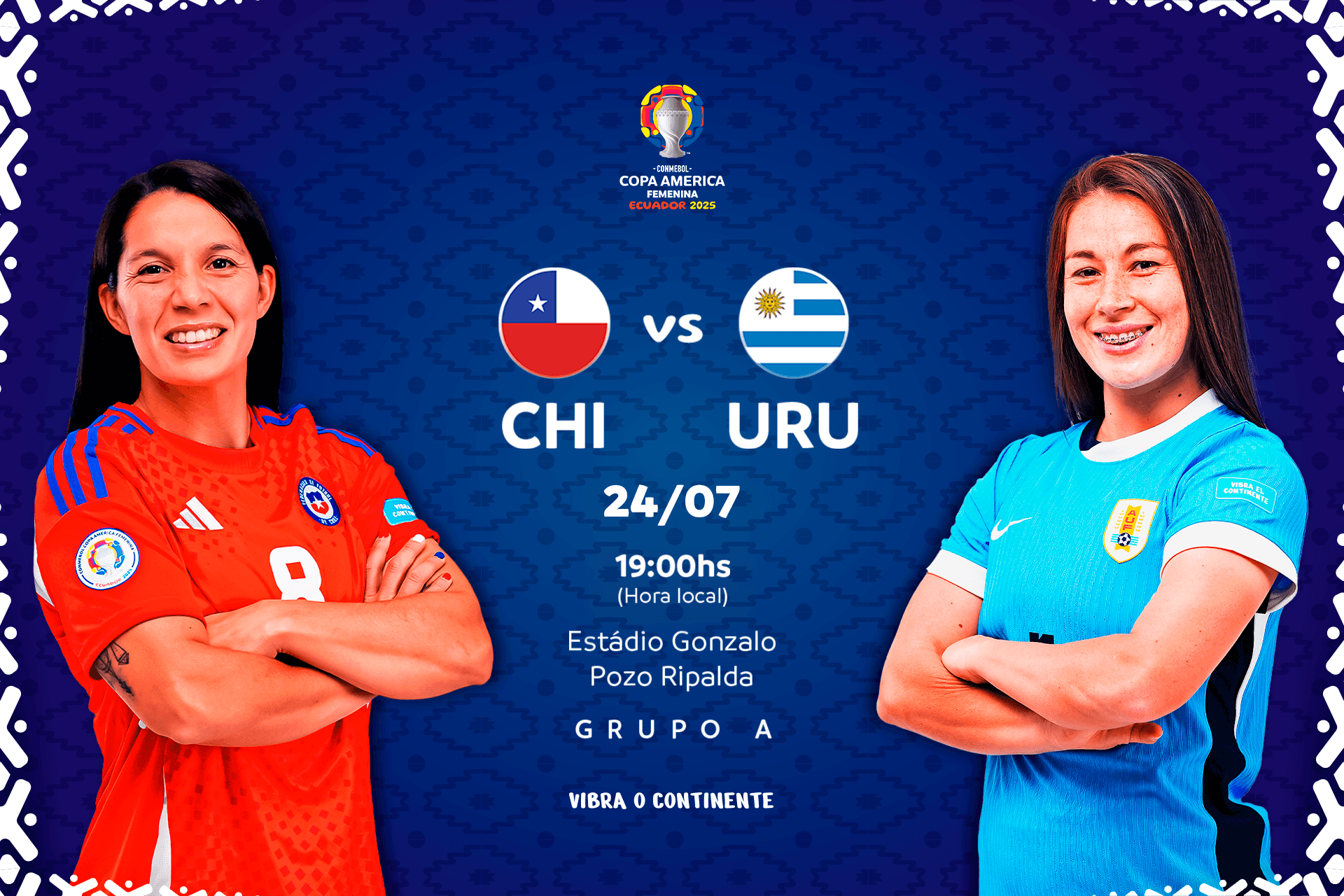 Chile e Uruguai têm muito em jogo na última rodada da CONMEBOL Copa América Femenina™