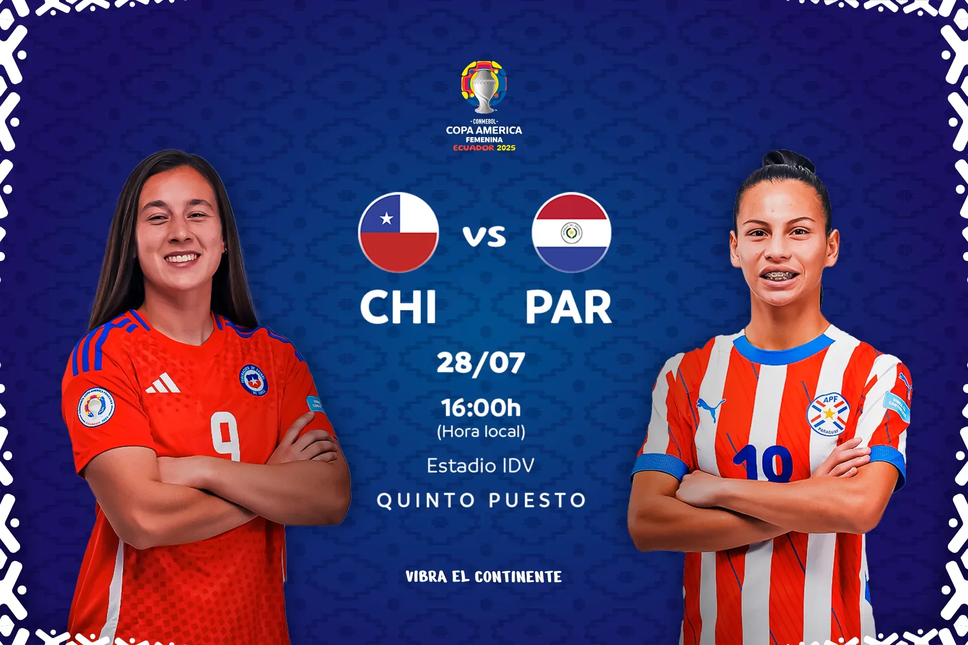 Chile y Paraguay van por el quinto puesto de la CONMEBOL Copa América Femenina 2025™