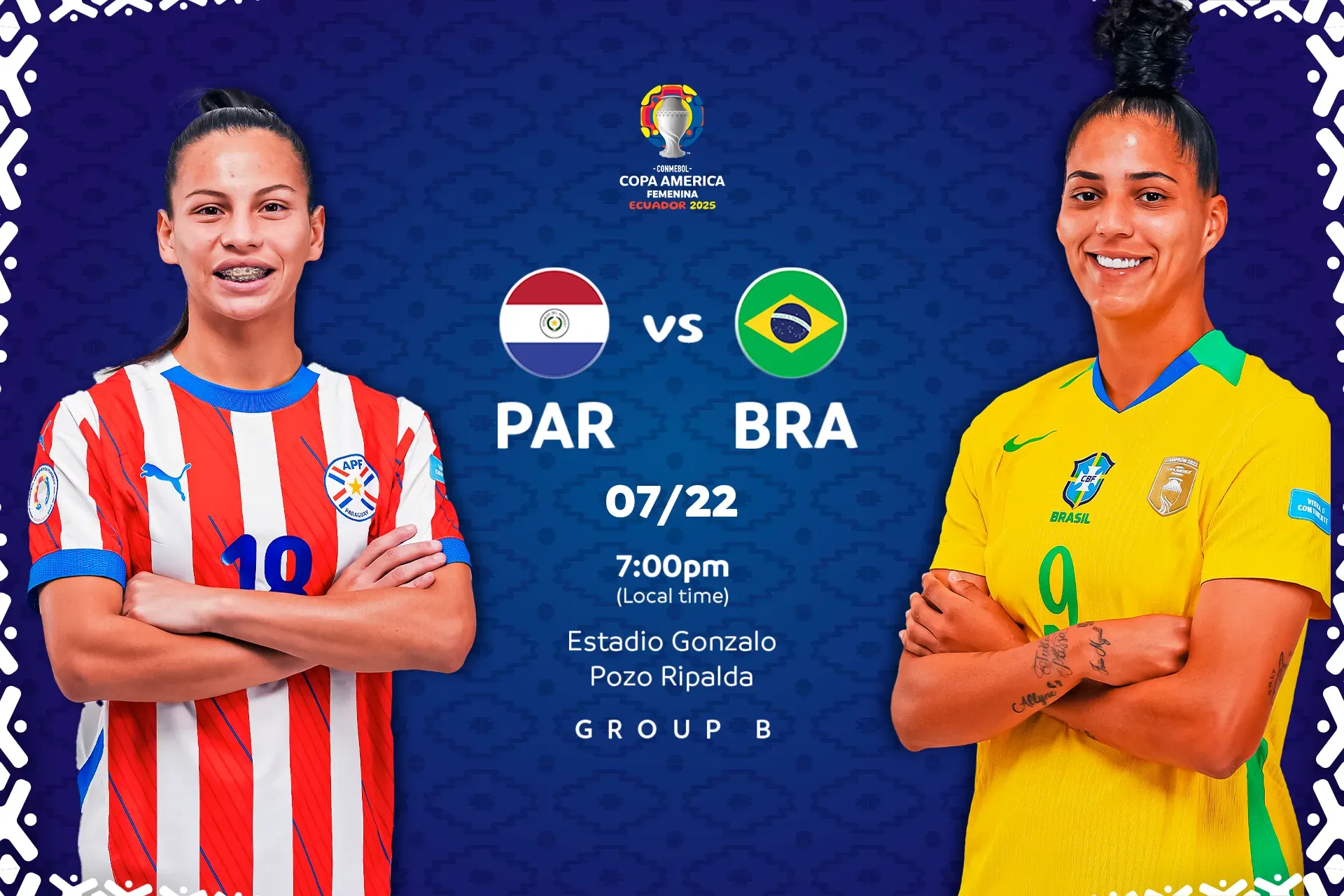 Brazil-Paraguay, a promising clash in the CONMEBOL Copa América Femenina 2025™