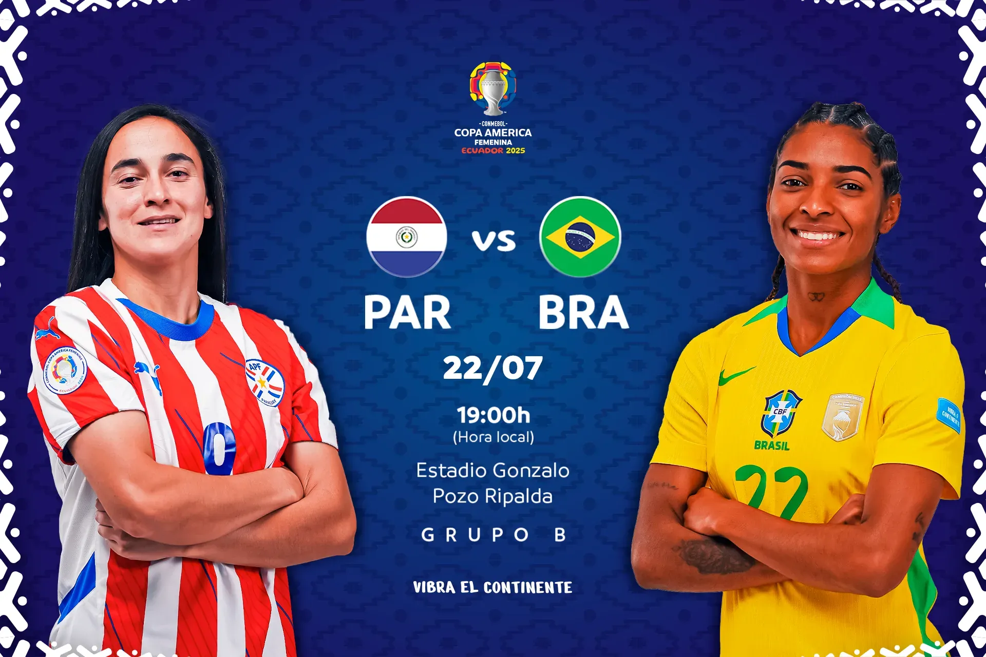 Brasil-Paraguay, promesa de partidazo en la CONMEBOL Copa América Femenina 2025™