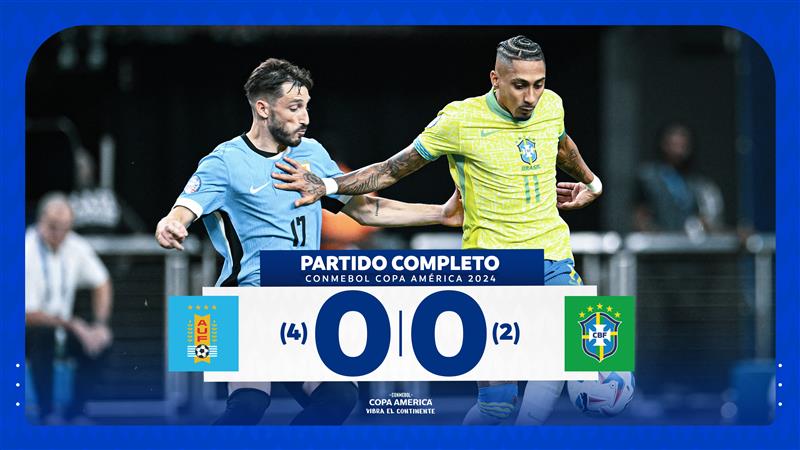 Uruguay eliminates Brazil on penalties | CONMEBOL Copa América 2024 (4-2)