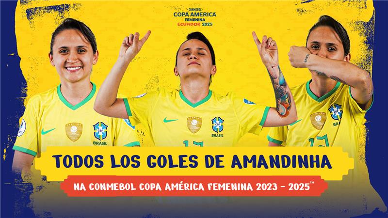 Todos los GOLES de AMANDINHA en la CONMEBOL Copa América Futsal Femenina 2023 e 2025™
