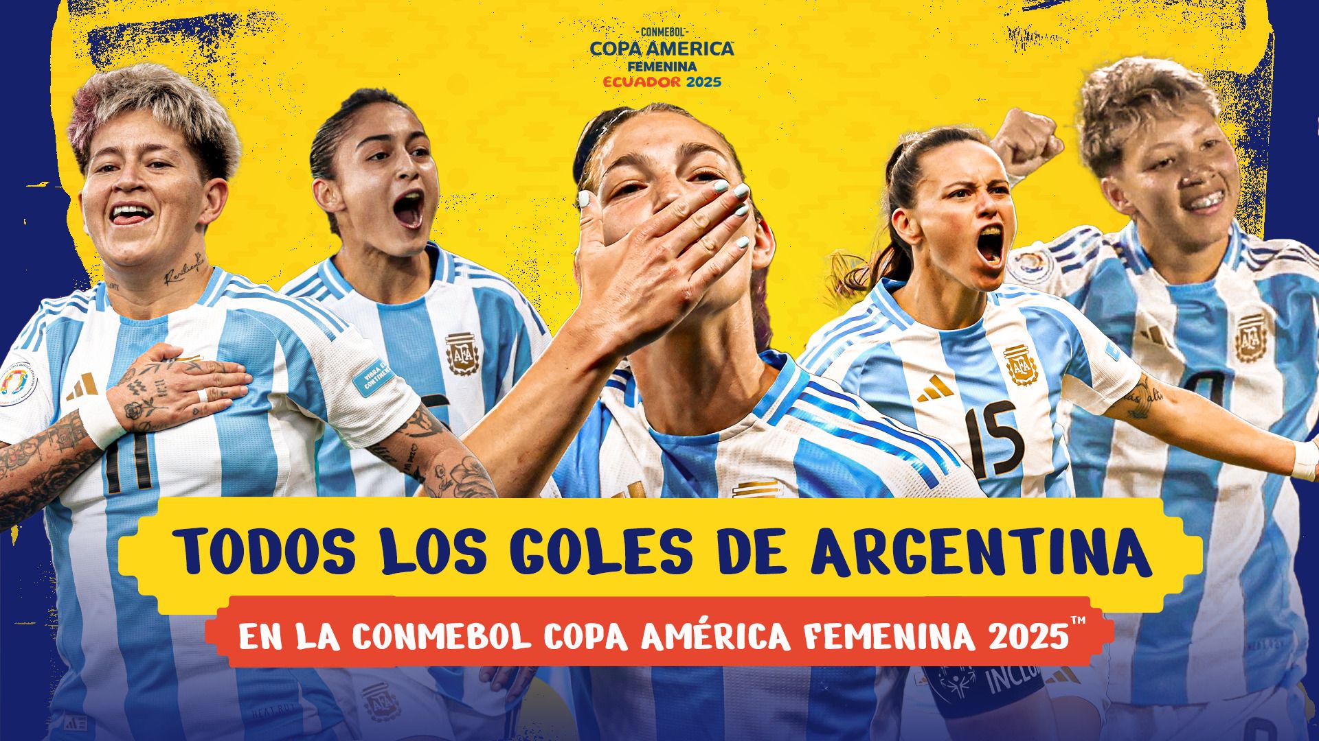 Todos os GOLS da ARGENTINA na CONMEBOL Copa América Feminina 2025™