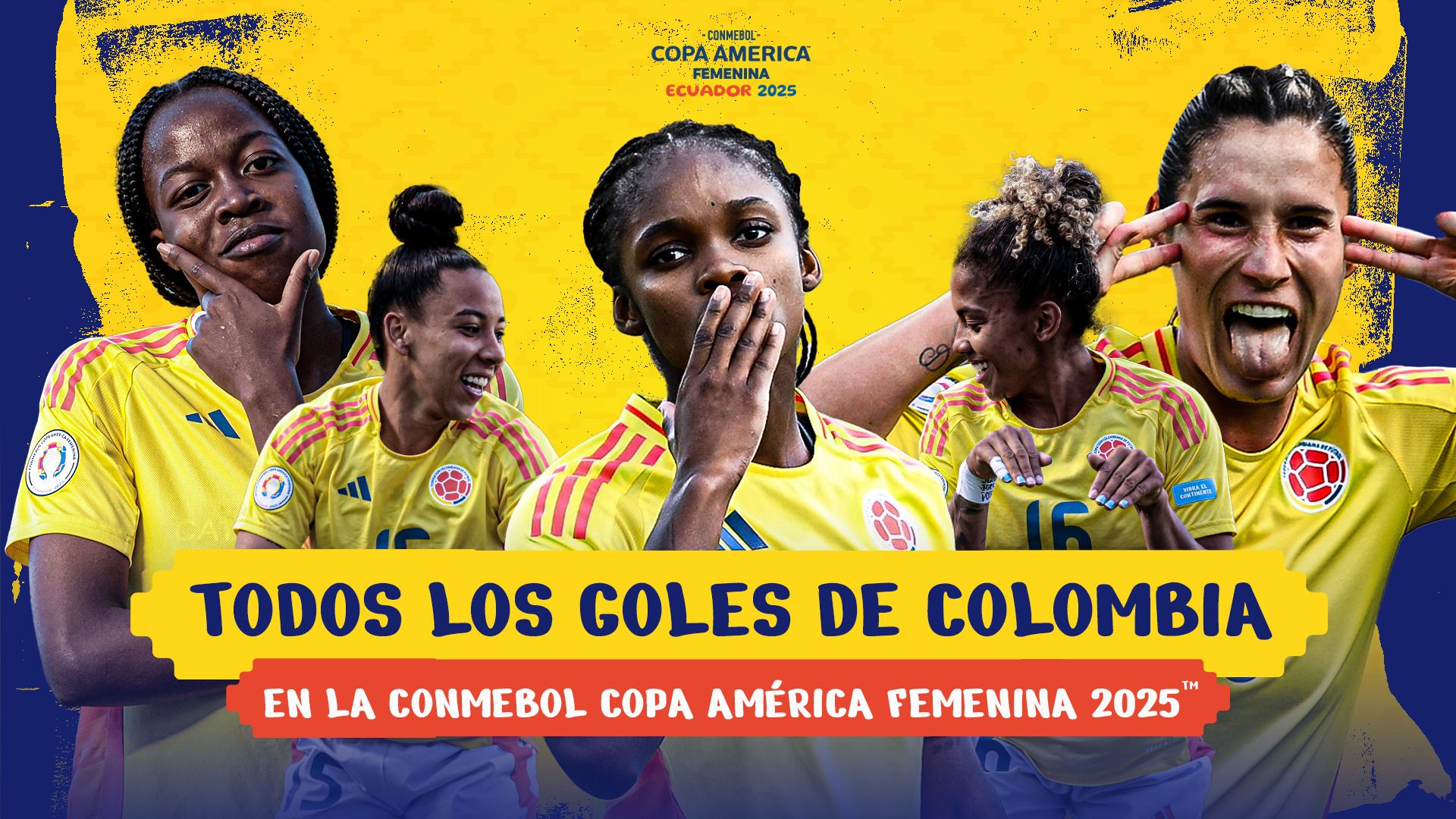 Todos os GOLS da COLÔMBIA na CONMEBOL Copa América Feminina 2025™