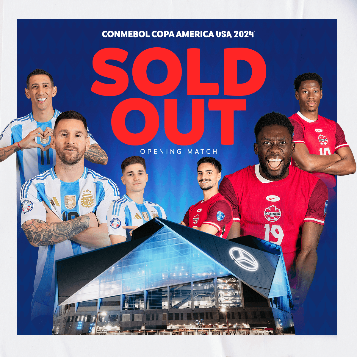 SOLD OUT para el partido inaugural de la CONMEBOL Copa América 2024™