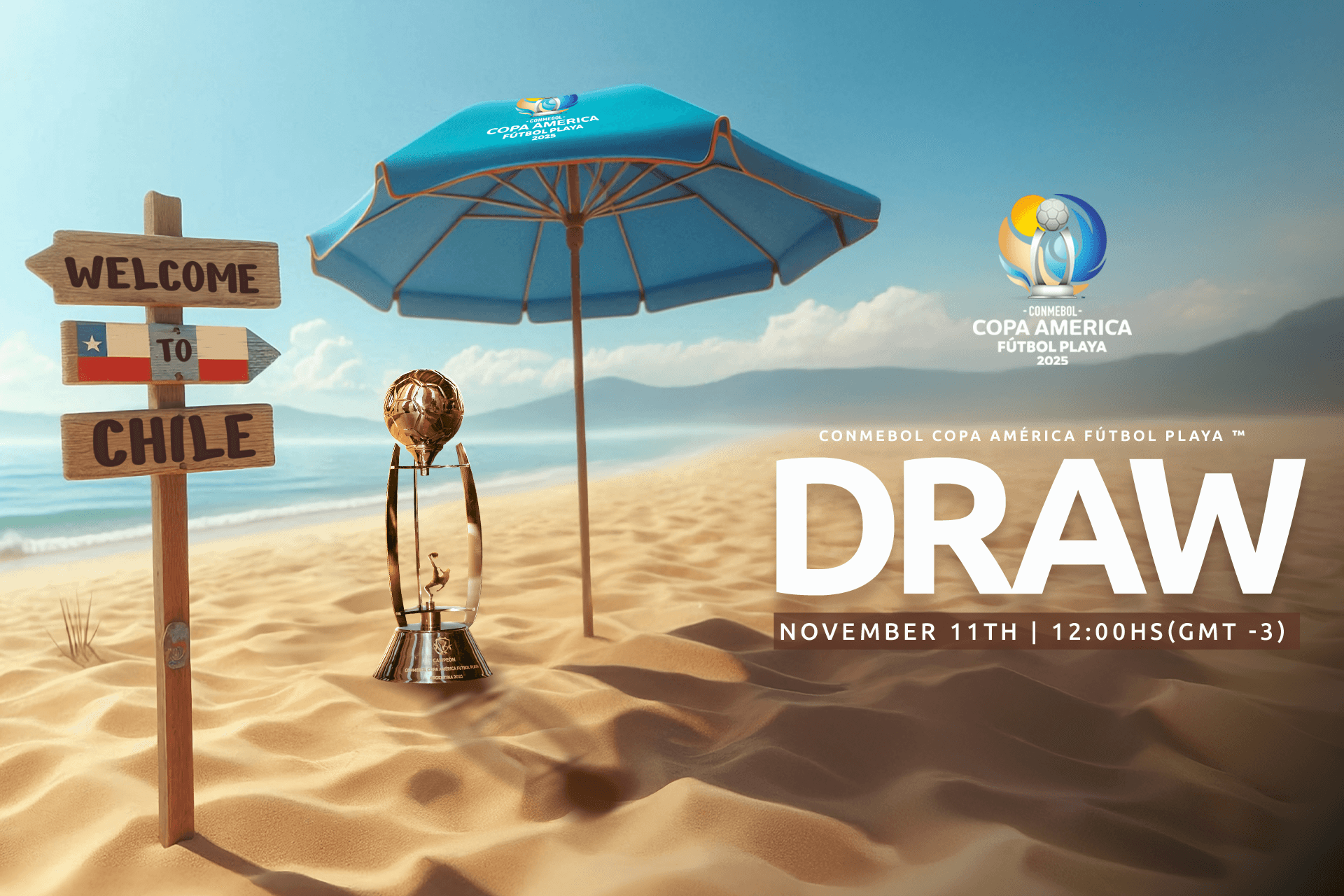Draw for the CONMEBOL Copa América Fútbol Playa 2025™ Groups