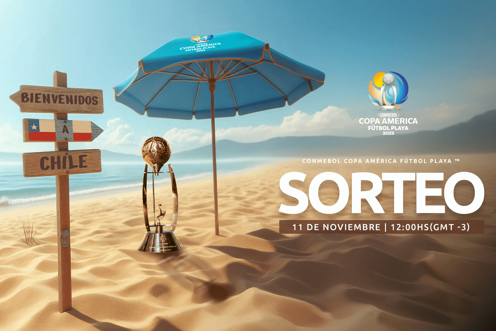 Se sortean los Grupos de la CONMEBOL Copa América Futbol Playa 2025™