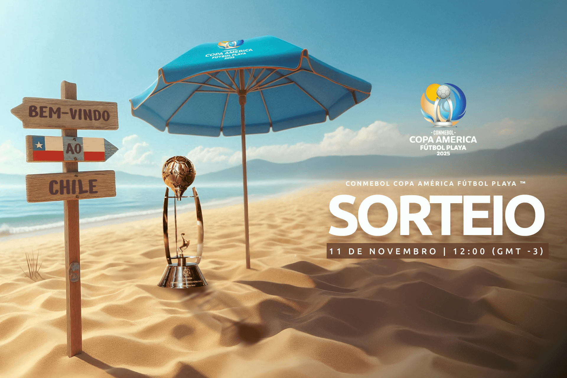 Sorteio dos Grupos da CONMEBOL Copa América Fútbol Playa 2025™