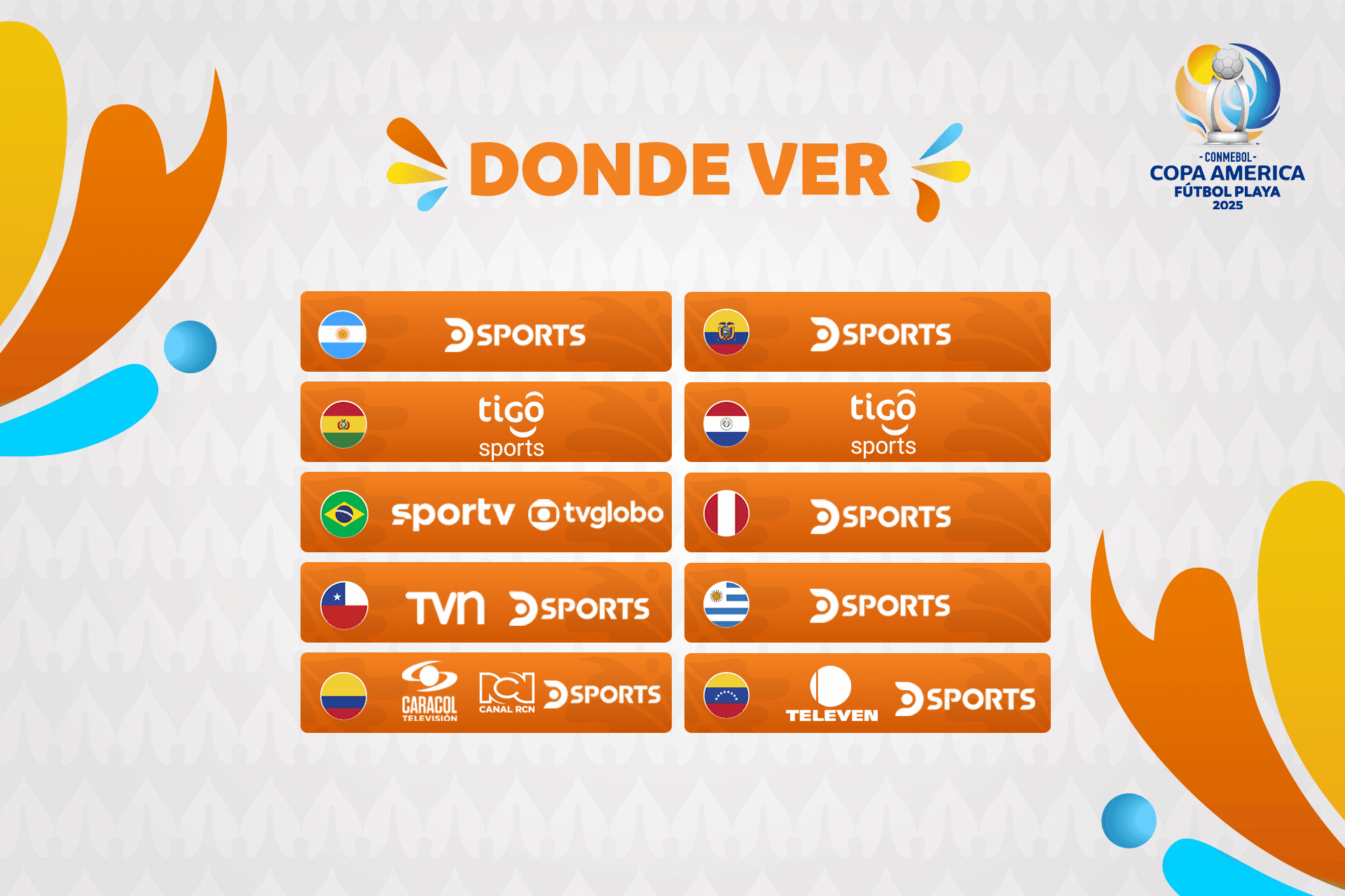 ¿Dónde ver la CONMEBOL Copa América Fútbol Playa 2025™?