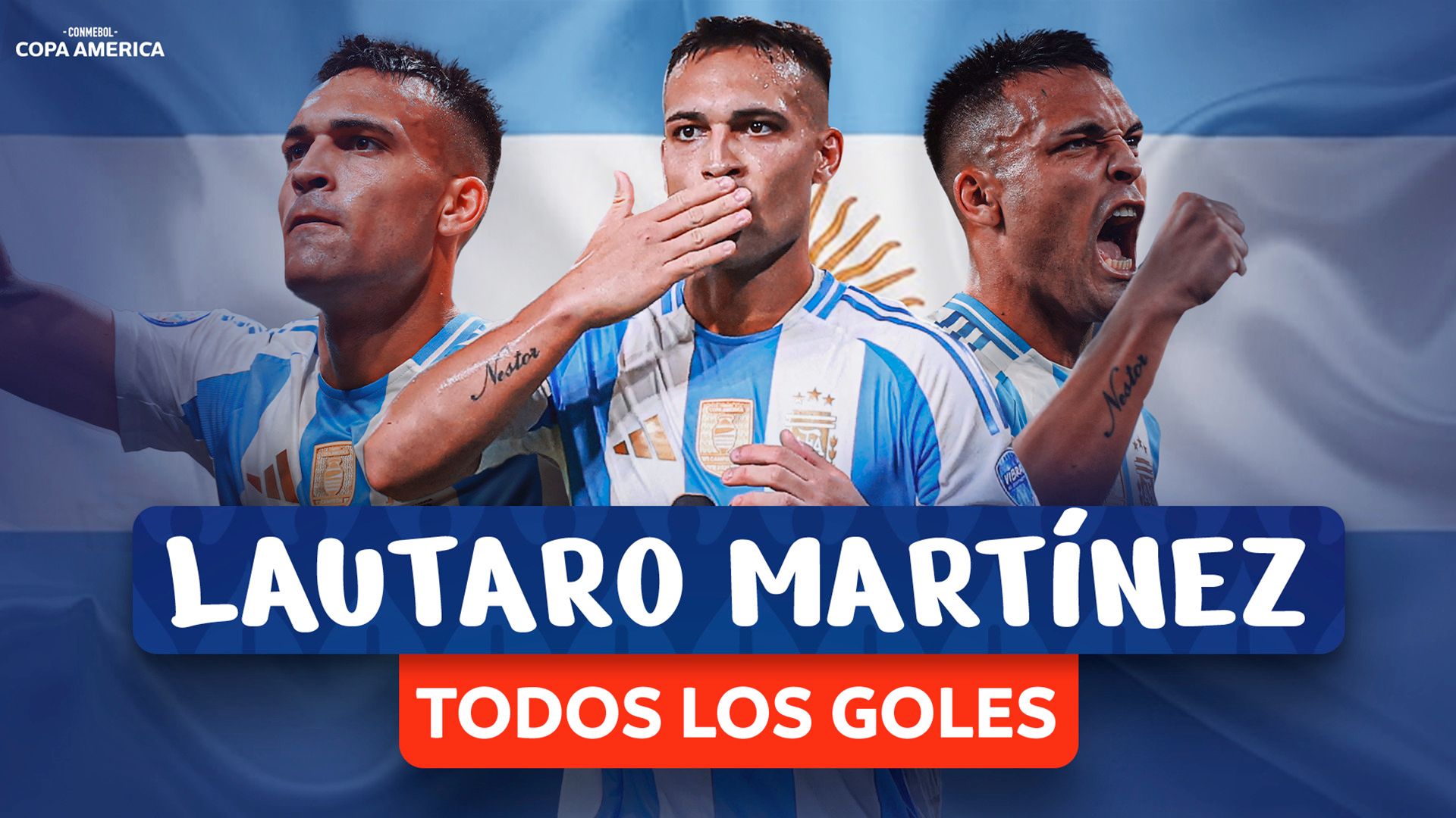 Thumbnail do vídeo: All of Lautaro MARTÍNEZ's GOALS in the CONMEBOL Copa América™