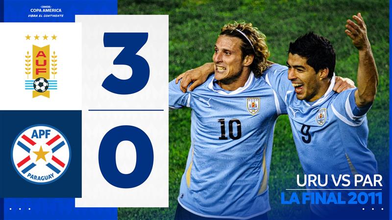 Thumbnail do vídeo: URUGUAY 3-0 PARAGUAY | Highlights | FINAL | CONMEBOL Copa América 2011™