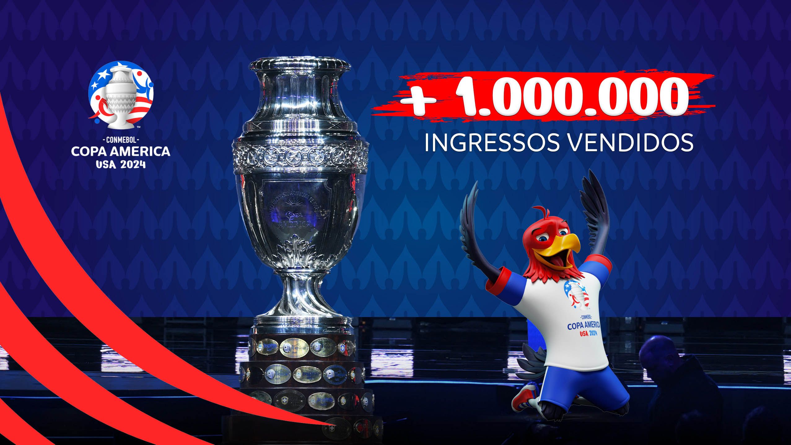Mais de um milhão de ingressos vendidos para a CONMEBOL Copa América 2024™