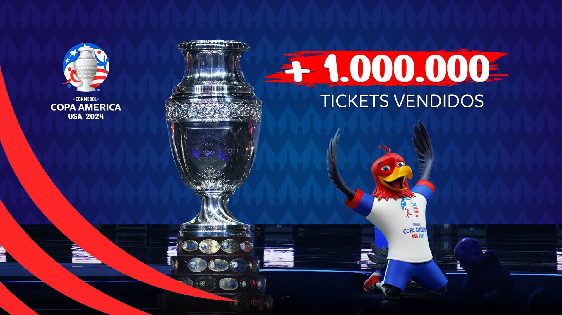 Más de un millón de tickets vendidos para la CONMEBOL Copa América 2024™