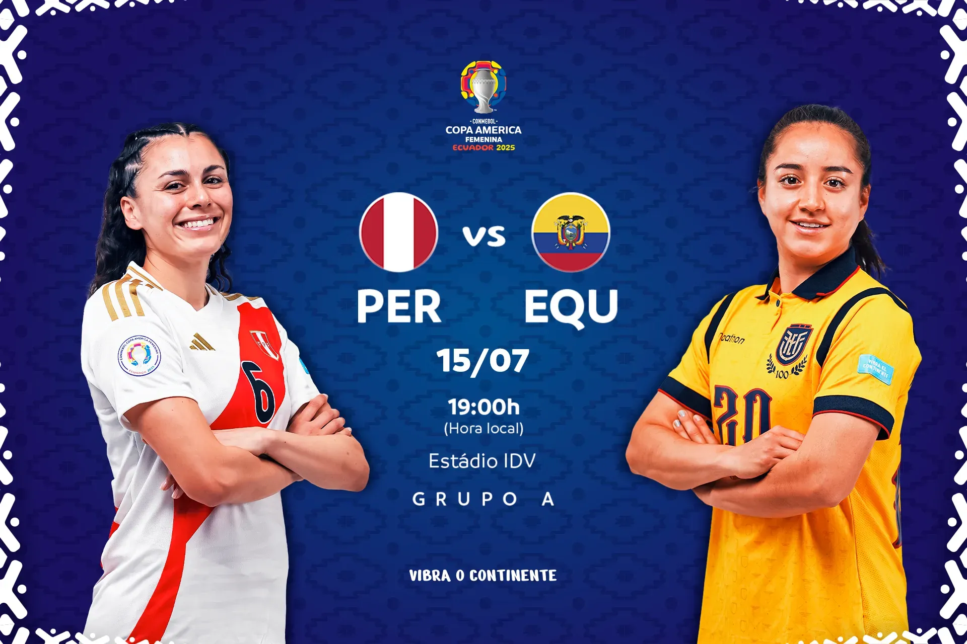 Equador e Peru buscam a primeira vitória na CONMEBOL Copa América Femenina 2025™️