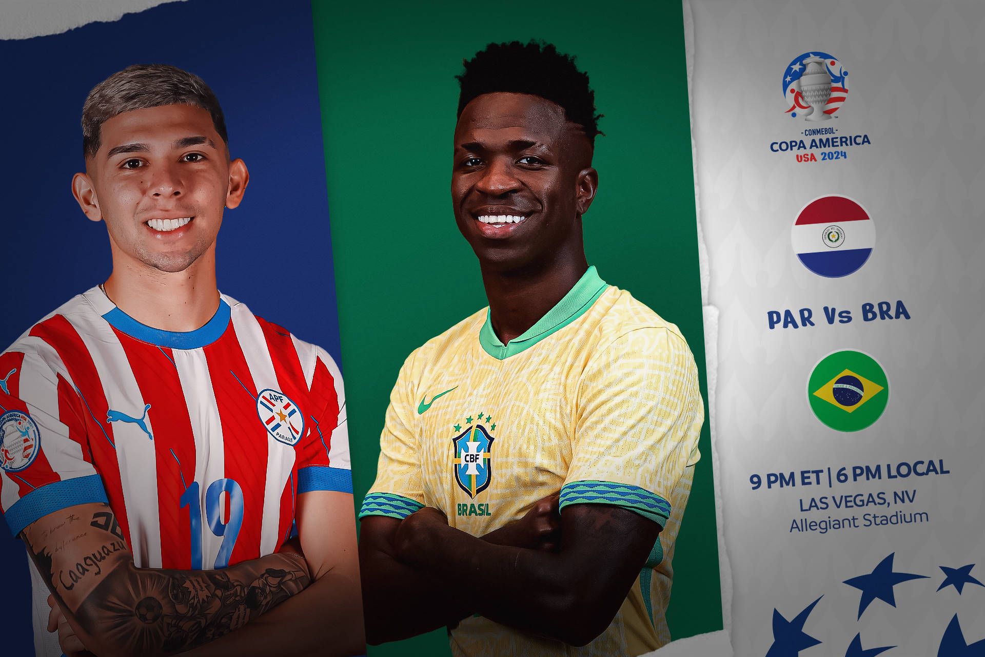 Brasil y Paraguay buscan su primer triunfo en el Grupo D