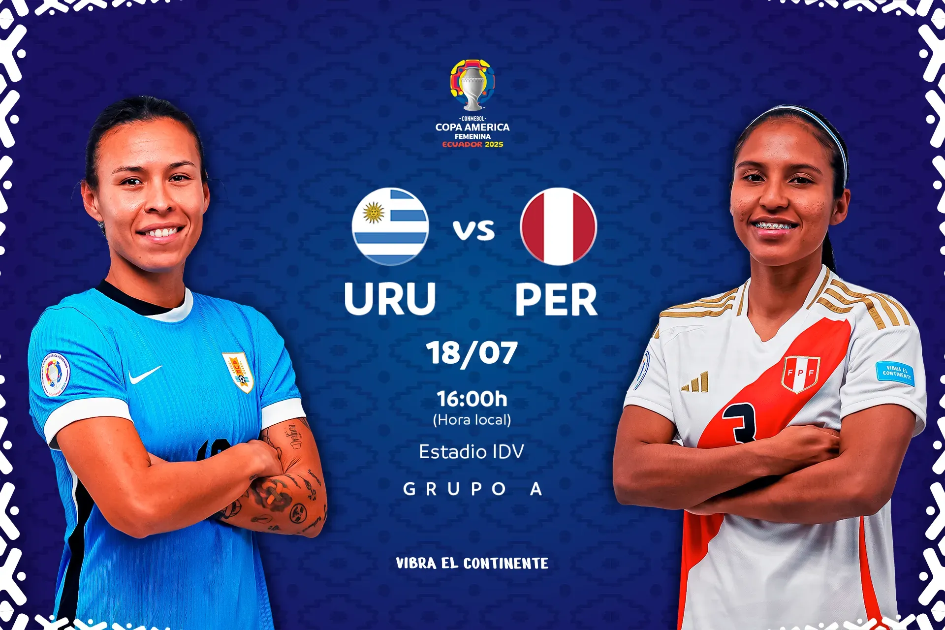 Uruguay y Perú van por su primer triunfo en la CONMEBOL Copa América Femenina™