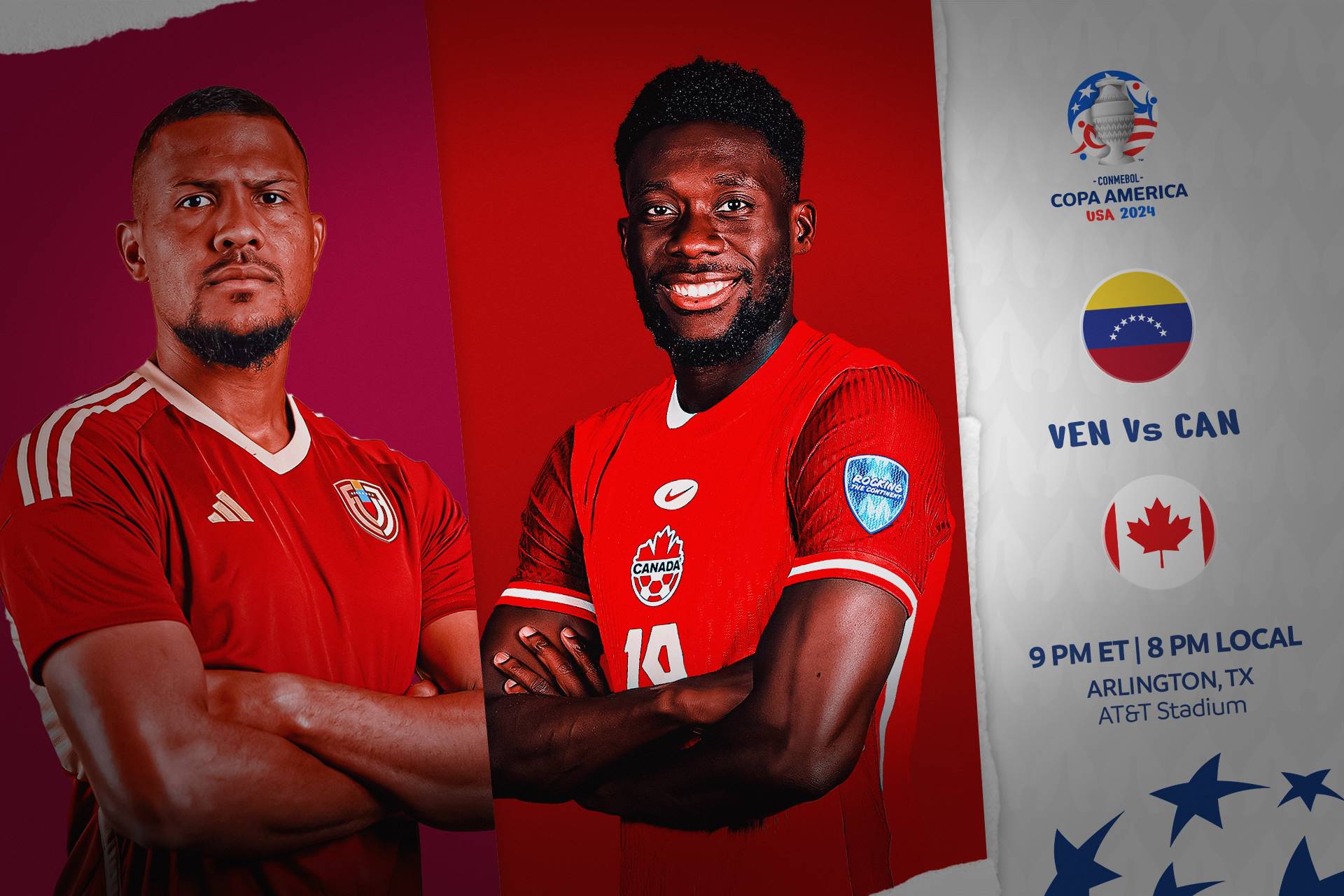 Canadá y Venezuela buscan hacer historia en los Cuartos de Final de la CONMEBOL Copa América™