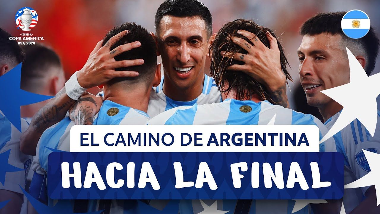 Thumbnail do vídeo: O caminho da Argentina até a Final | CONMEBOL COPA AMÉRICA USA 2024™